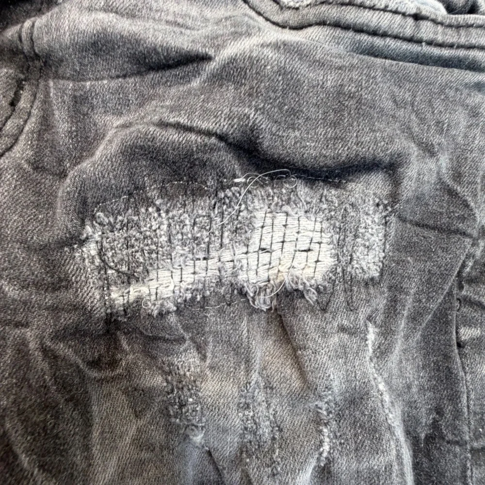 Evolution In Design Mens Distressed Slim Fit Gray Denim Jeans 29W 32L